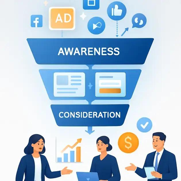 Anúncios, landing pages e ofertas em cada etapa Anúncios, landing pages e ofertas em cada etapa